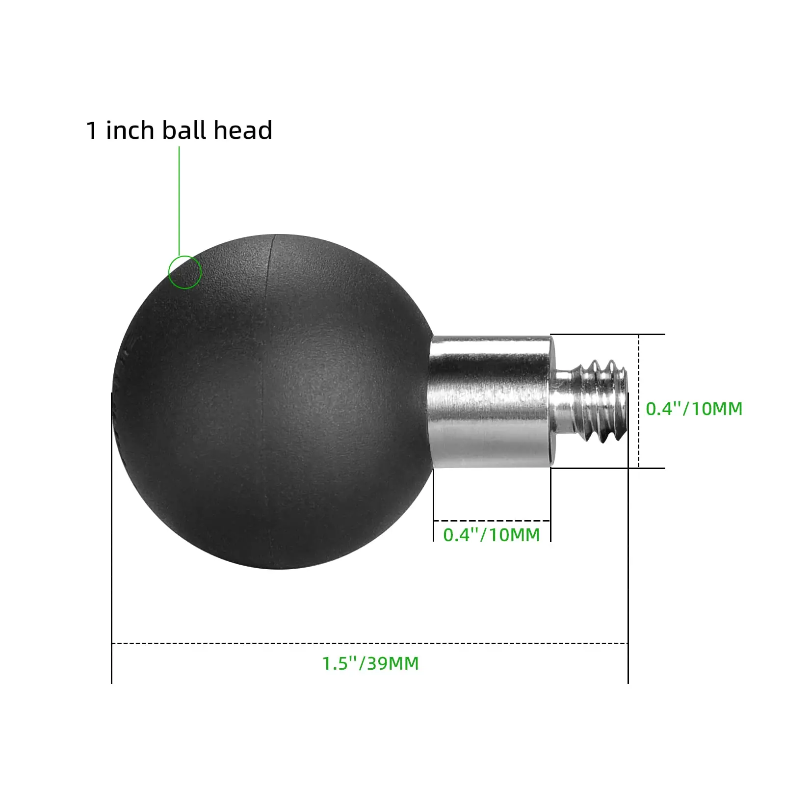 FANAUE Ball Head Adapter for Ram Mount with 1/4\