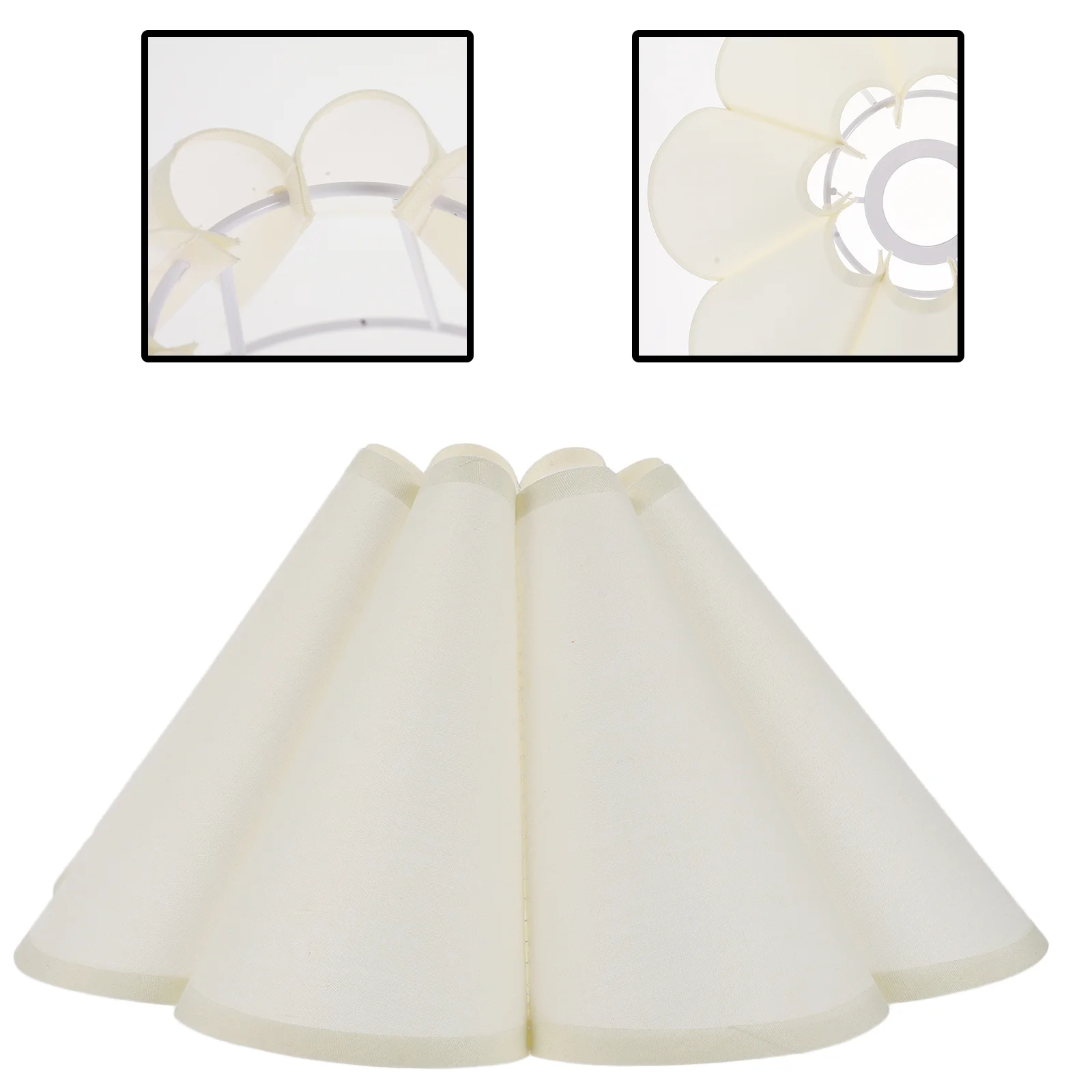 

Lamps Petal Table Shade Shades for Floor Artistic Lampshade Chandelier Beige Light Protector Retro Decor