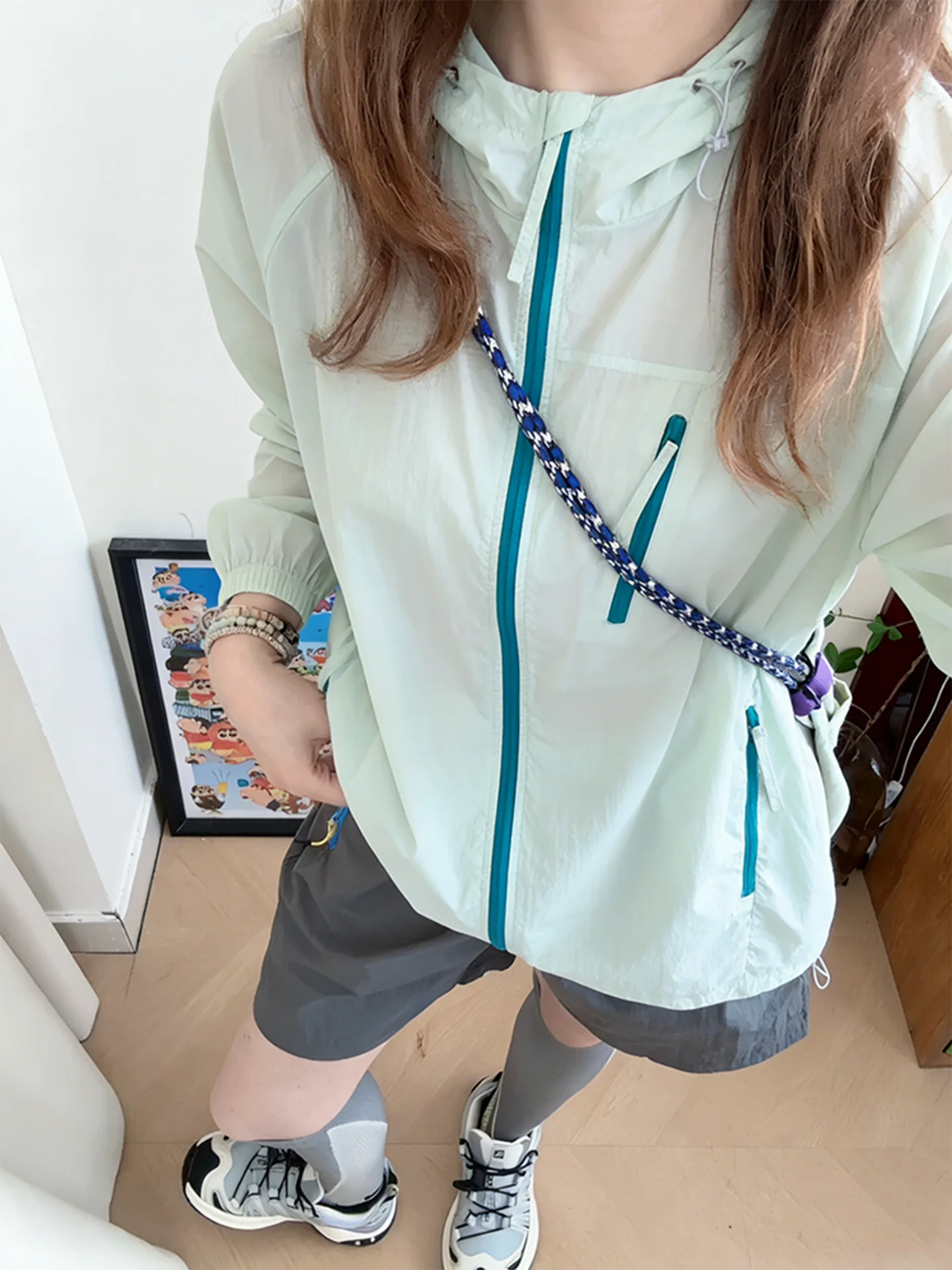 

Легкий костюм Dopne Light Bean из ледяного шелка с охлаждающим эффектом, солнцезащитная верхняя одежда для женщин, тонкий летний комплект для велоспорта на открытом воздухе