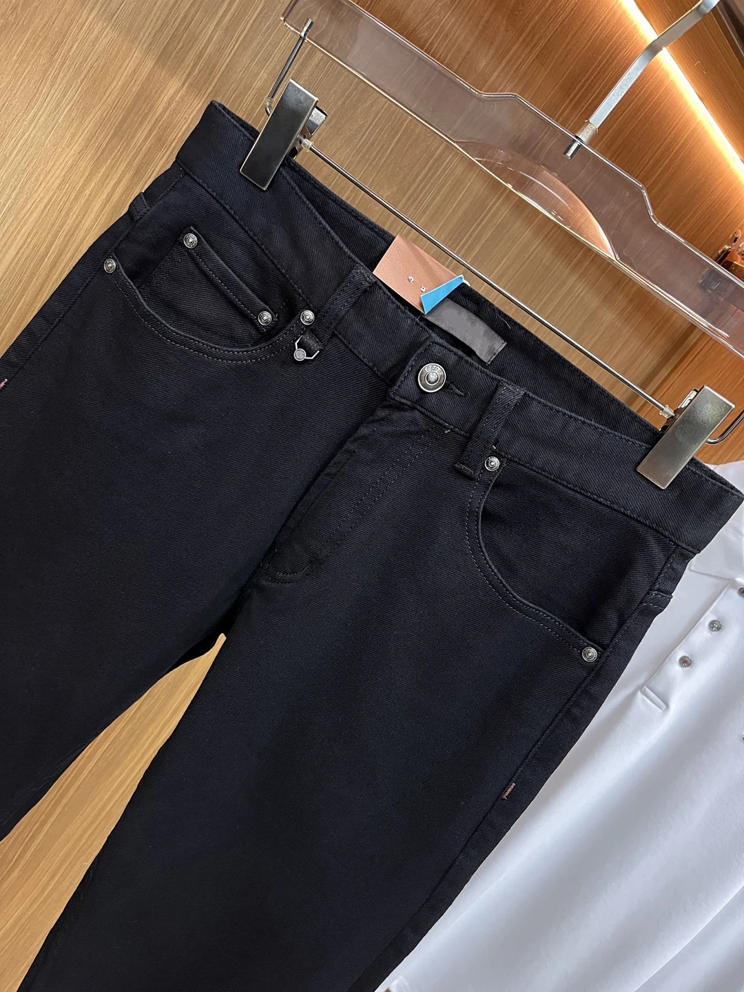BLLIYOSS Light luxury Classic Casual Pants Jeans Men 2024 FW NEW Fashion Straight Leg pants Old Money Embroidery Smooth Elastic