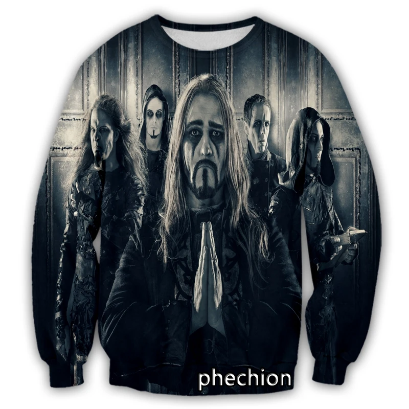 

phechion New Men/Women 3D Printed Powerwolf Casual Sweatshirt Fashion Streetwear Men Loose Sporting Sweatshirt D04