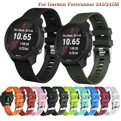 Watch strap for Garmin Forerunner 245/245M/Vivoactive 3 soft silicone Smart watches bands for Forerunner 645 Music Wristbands