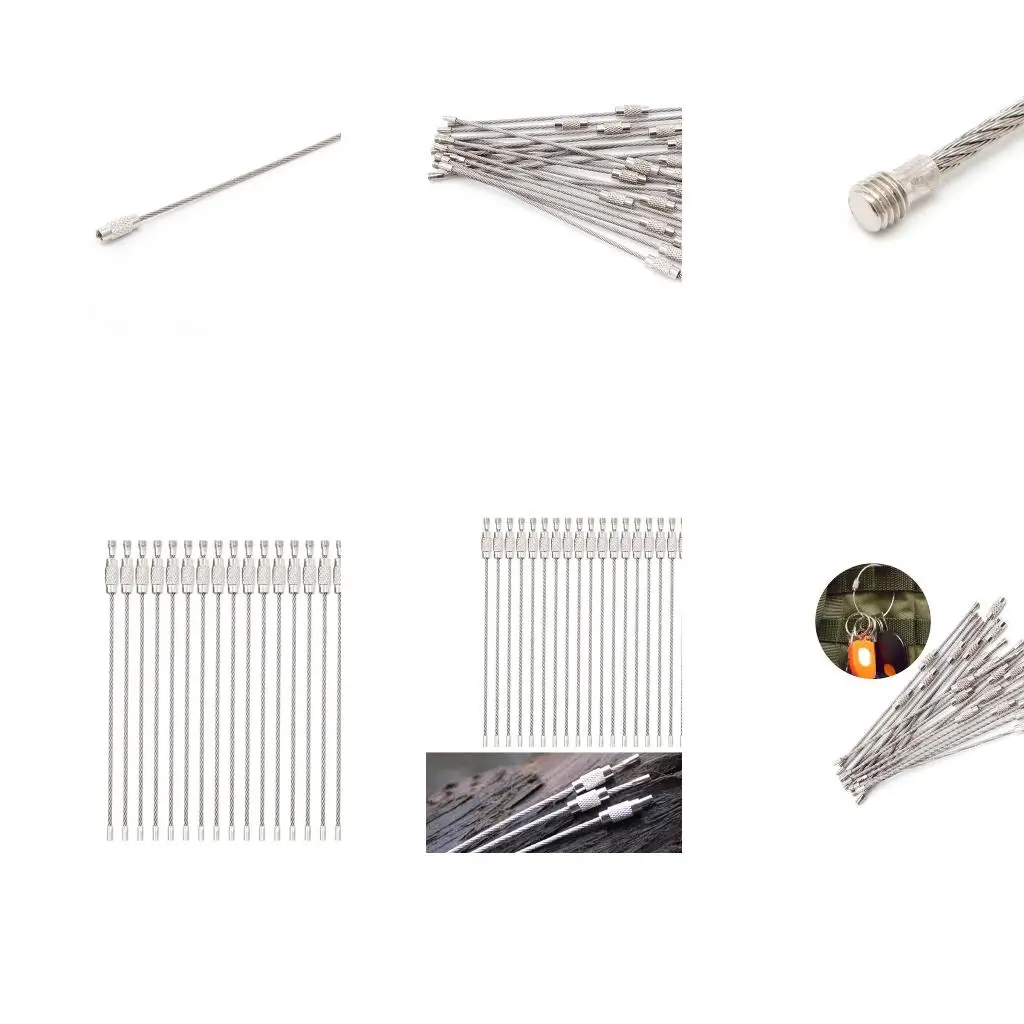 Lot Lot Outdoor Hiking Screw Lock Stainless Steel for Key Ring Chain Wire Rope Cable - Aliexpress Deal