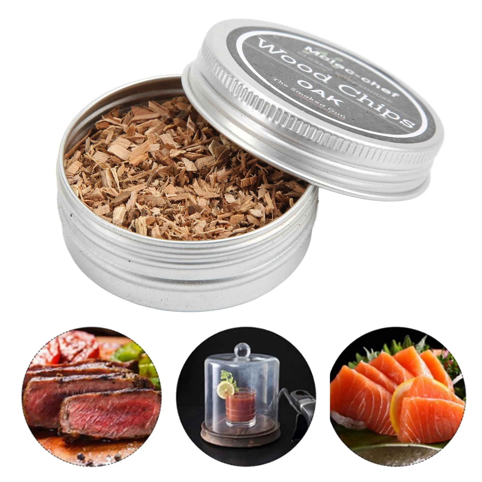 8pcs Smoky Cocktail Smoky Sawdust Cocktail Food Aroma Fumigated Molecular Gastronomy Wood Powder