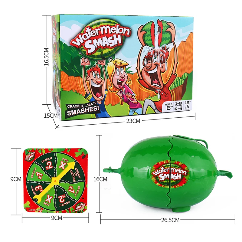 Comical Watermelon Smashing Table Game, Educational Parent-Kid Activity Toy Set