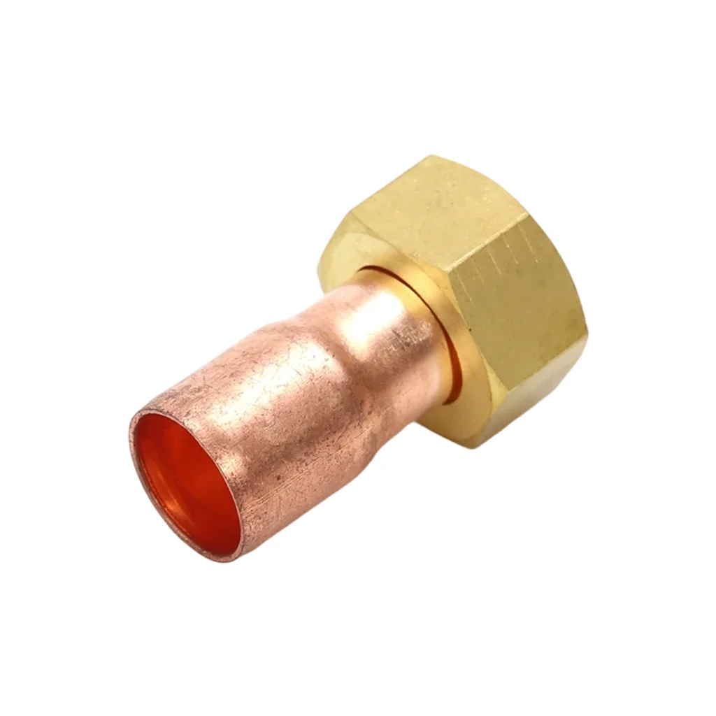 

Copper Tube End Feed Cup Connector Union Socket BSPP Female Thread 12.7-42mm for Air Conditioner Plumbing Fitting
