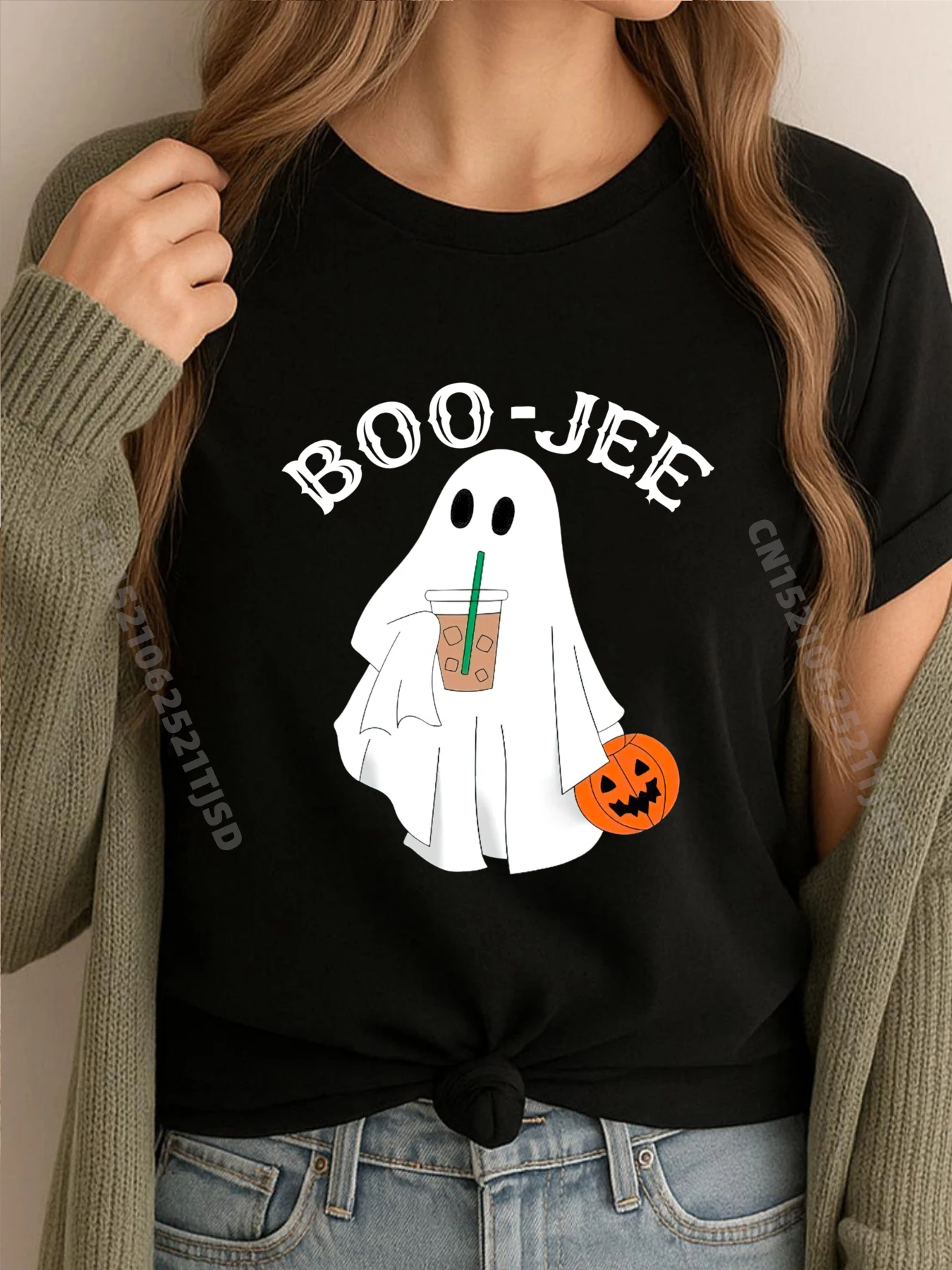 

Любители кофе, милый призрак, костюм на Хэллоуин, Boujee Boo Jee, графические футболки, женская футболка, мужские футболки, национальный флаг на день