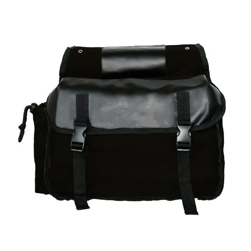 

A48P-Motorcycle Bicycle Large Capacity Saddle Bag Cycling Canvas Waterproof Saddle Box Side Tool Bag Rear Seat Bag