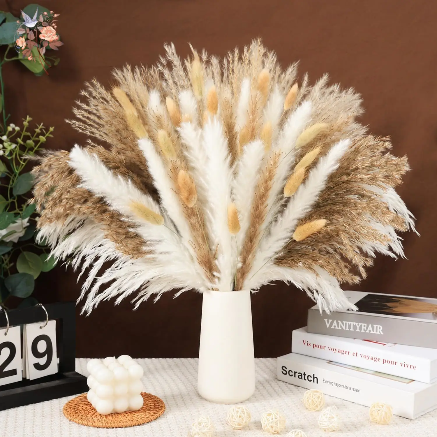 100 Large Dried Pam… - image