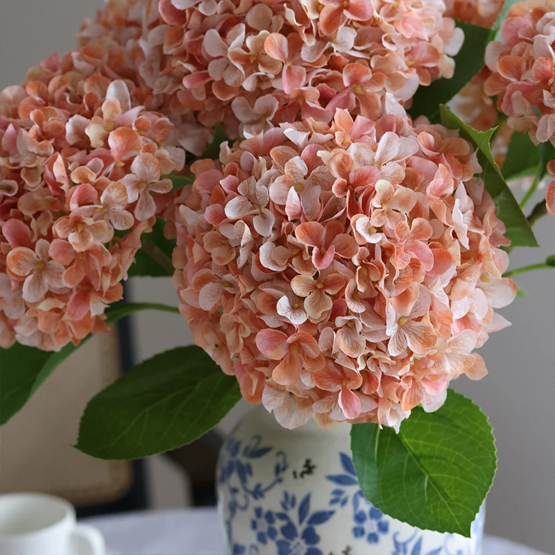 1 قطعة/5 قطعة كبيرة مطرزة الكرة محاكاة زهرة غرفة المعيشة زينة زخرفية طاولة طعام تشكيلة زهور الدعامة #5