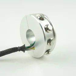 Universal CNC Vintage Motorcycle Handlebar Mount Switch Cafe Racer Handlebar Control Switch Headlight Spotlight Start Button
