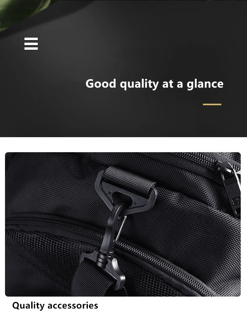 Travel bags Handbag duffel bag for men business trip travel short distance sports dry and wet separation fitness bag