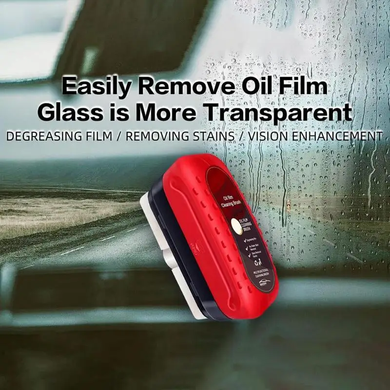 Oil Film Remover For Car Window Hydrophobic Glass Coating For Windshield All In 1 Glass Cleaning Board Kit Anti-rain Mist