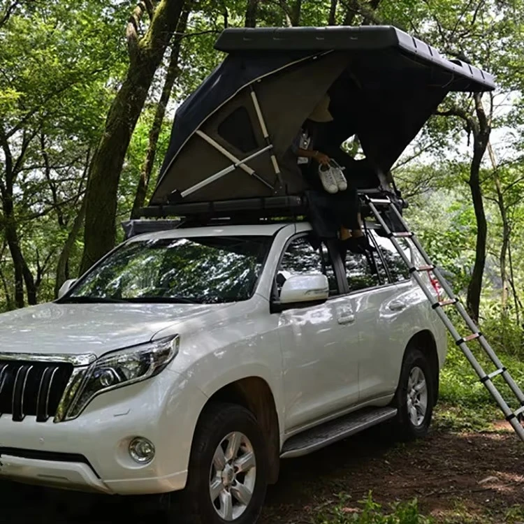 2022 New Camping 2 Person Electric Remote Car Hard Shell Roof Top Tent