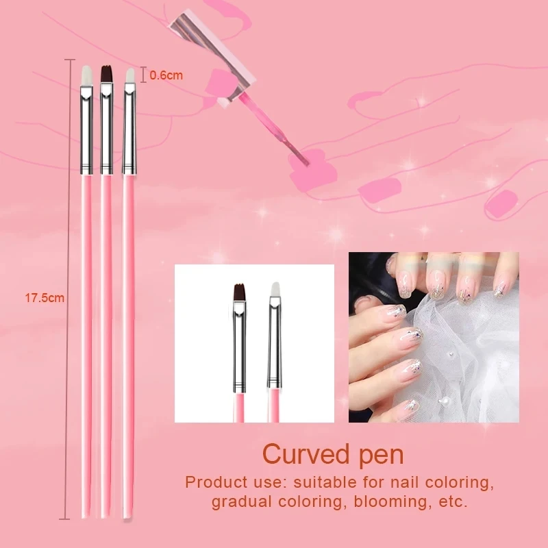 15 stücke Nail art Liner Pinsel Kit UV Gel Nagel Pinsel Set Französisch Streifen Linie Malerei Zeichnung Blume Stift Professionelle maniküre Werkzeuge