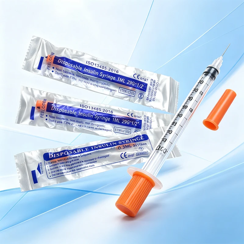 200/300pcs 29G disposable syringe with needle Disposable sterile syringe Poultry livestock syringes 0.3ml/0.5ml/1ml