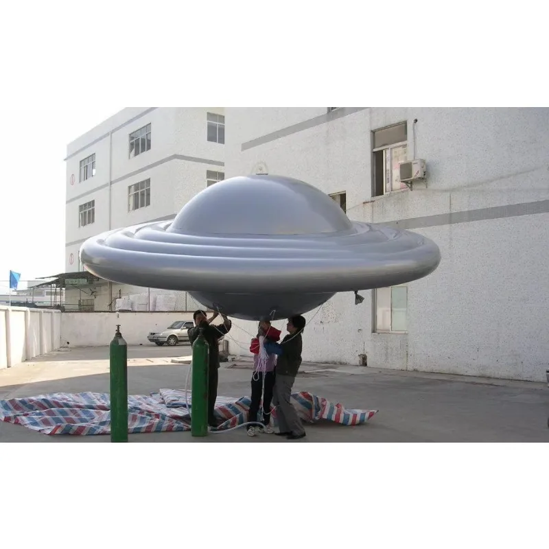Promocyjny gigantyczny dmuchany balon na ogrzane powietrze w kształcie UFO z niestandardowym logo do celów reklamowych