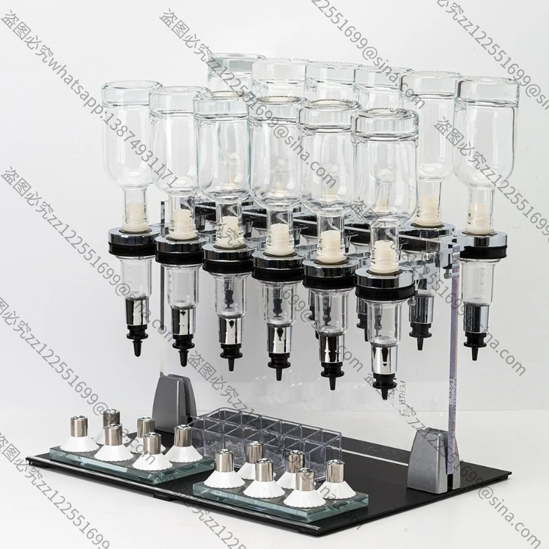 Suitable for Bulk Perfume Display Rack, Bulk Sales Mini Counter 6 Pump Head Sub-packer, Stall Shelf