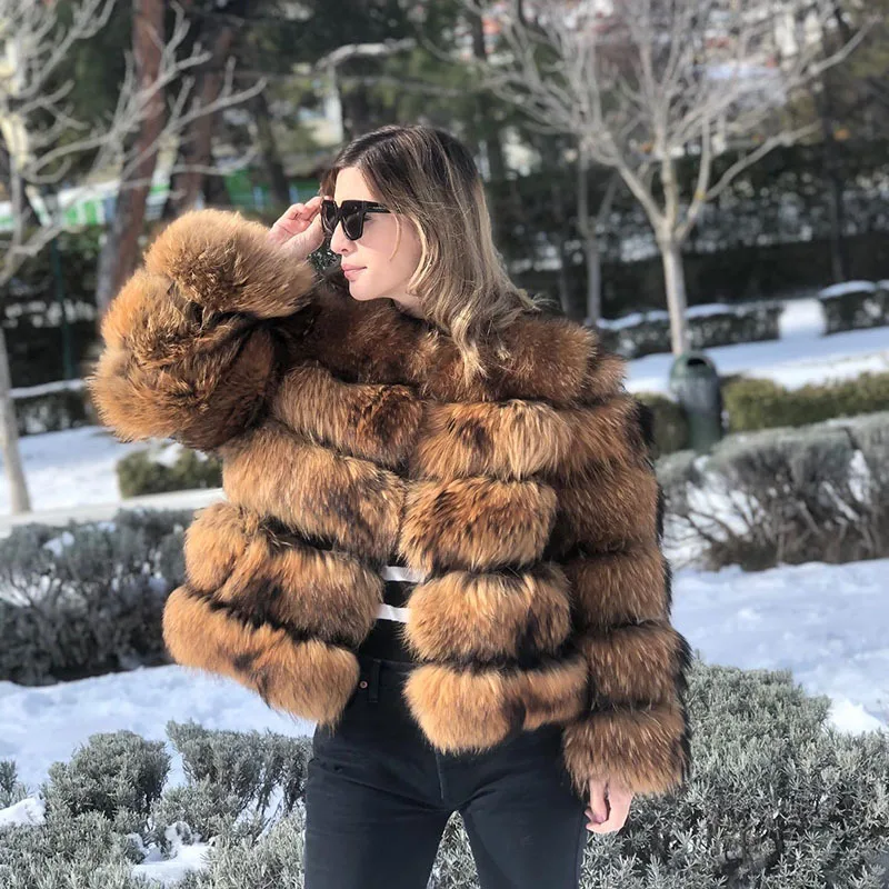 Haining fur jacket for women's clothing, real fox fur, fashionable and warm, fox fur all in one for women 2024