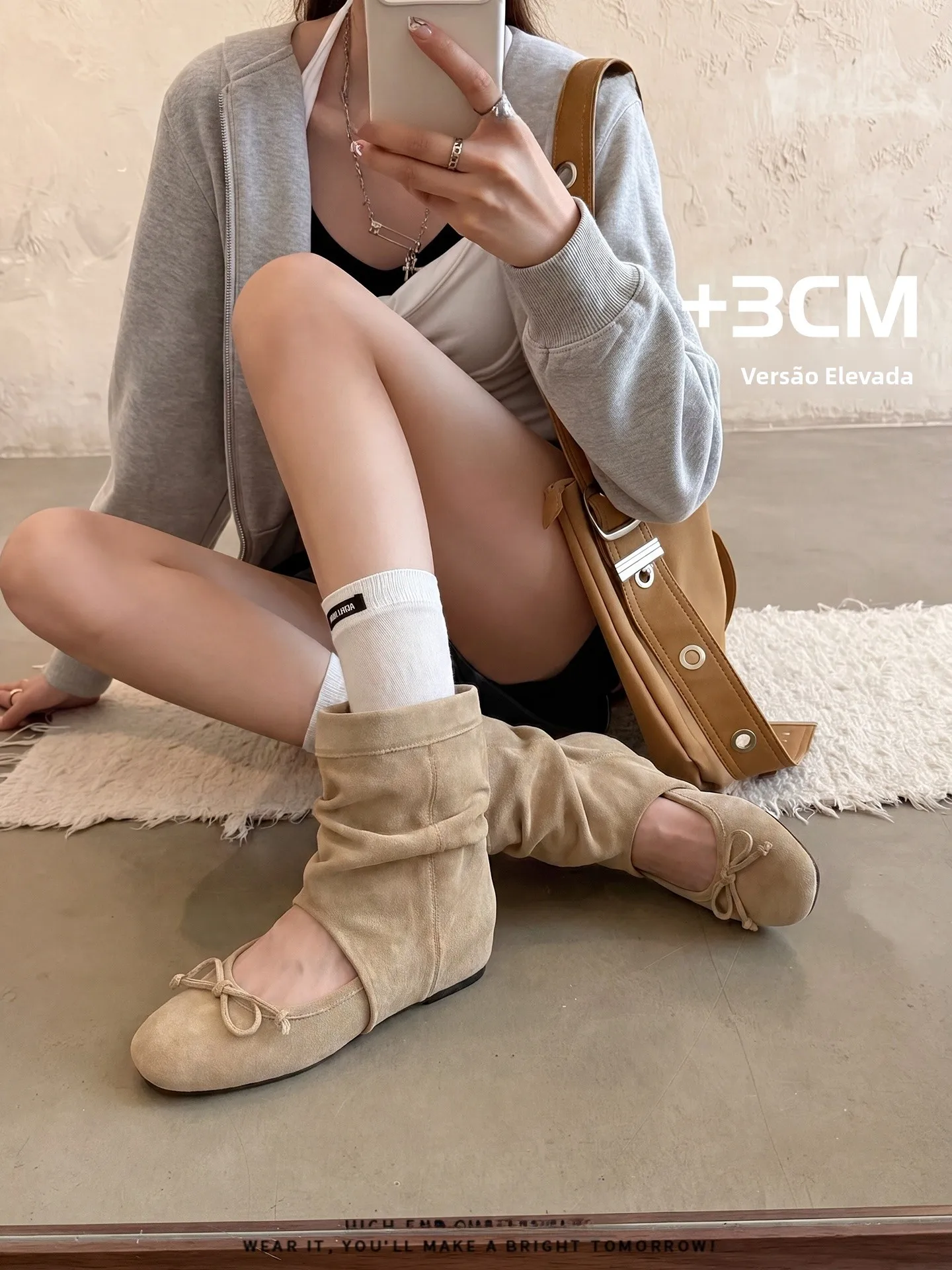 retro-leather-hollow-out-ballet-flats-women's-short-booties-comfortable-soft-bottom-knot-summer-fashion-boots