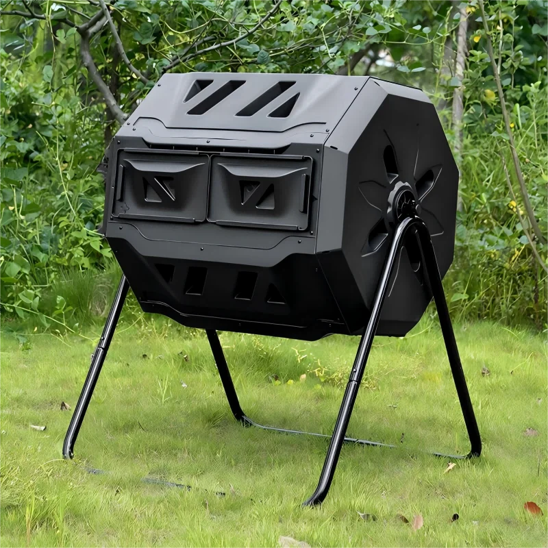 

Heavy Duty Eco-friendly Plastic 160L Compost Bin Garden Waste Storage Container