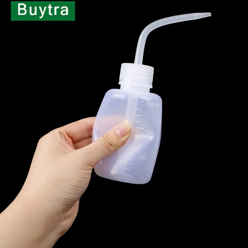 150ml  Wash Clear White Plastic Green Soap Lab Wash Squeeze Diffuser Bottle Non-Spray Bottle