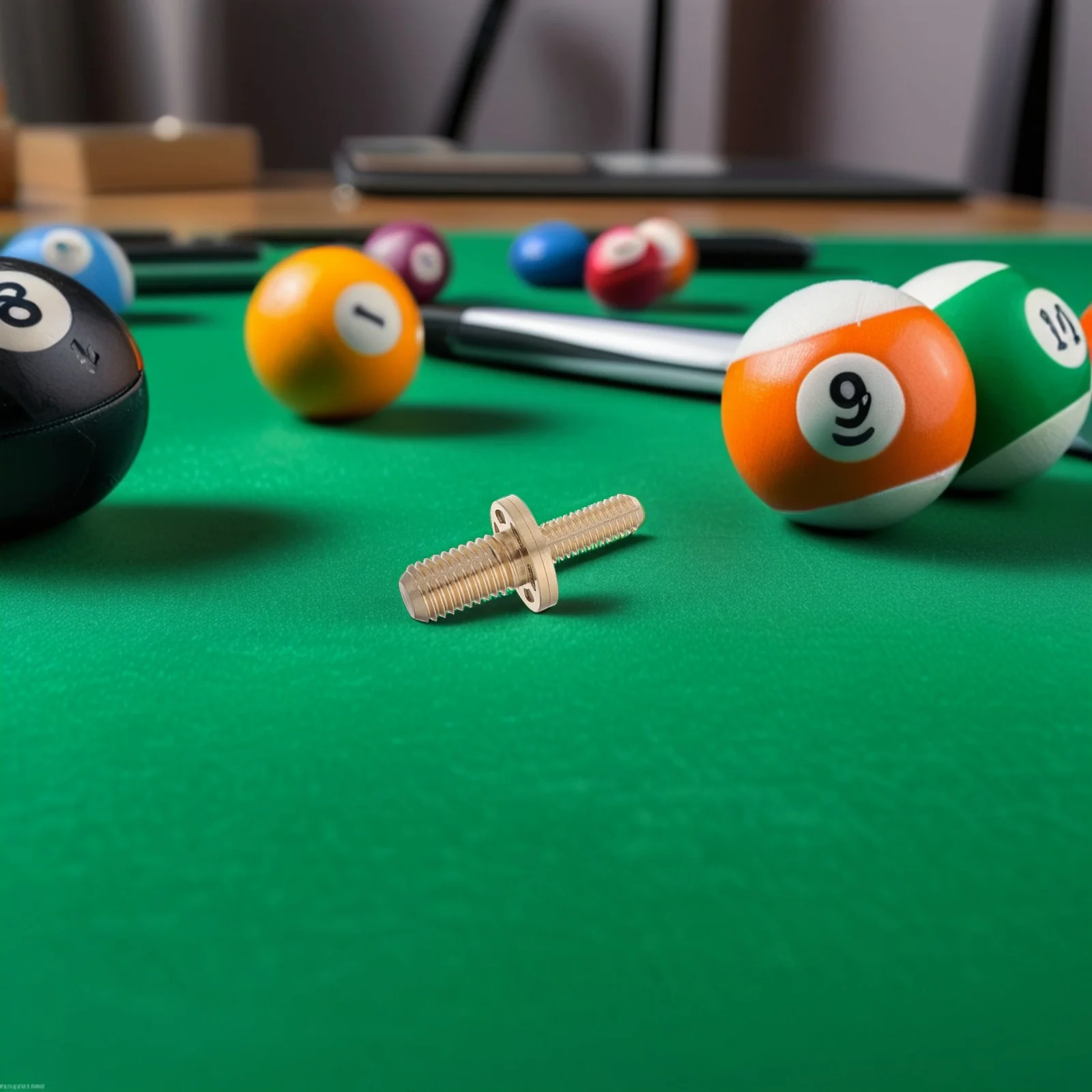 1 st Pool Cue Biljart Interface Schroef Verlengstuk Connector Messing Hardware Accessoire Riet Gezamenlijke Supply Ladder Tool