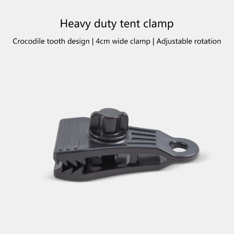 652F 10Pcs Reusable Tarp Clips Heavy Duty Lock Grip Tent Fasteners Holder Thumb Screw Tent Clips Pool Cover Clips Durable