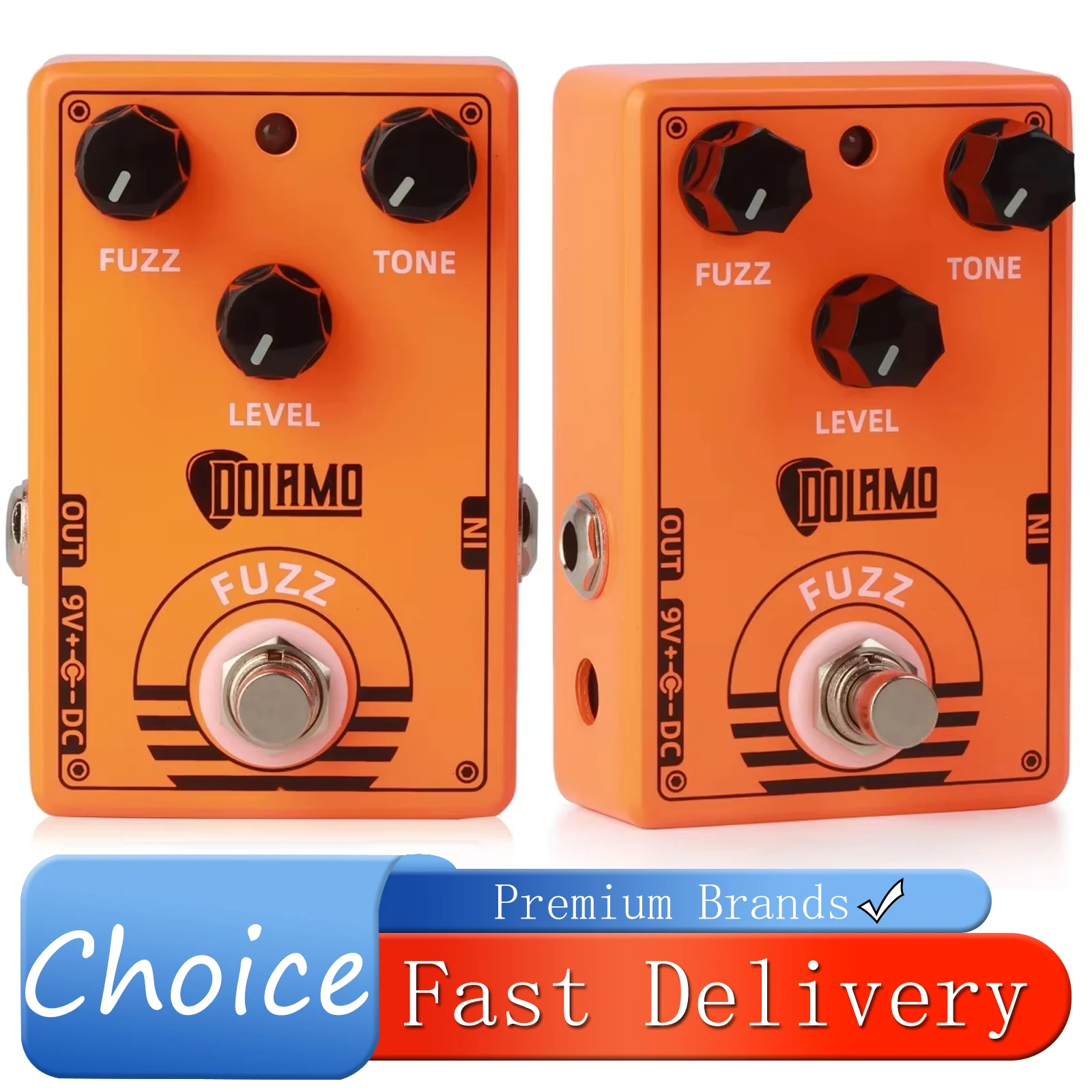 

Dolamo D-2 Fuzz Electric Guitar Effect Pedal Fuzz Effect True Bypass Current Draw 30mA Pedal Electric Guitar Accessories Parts