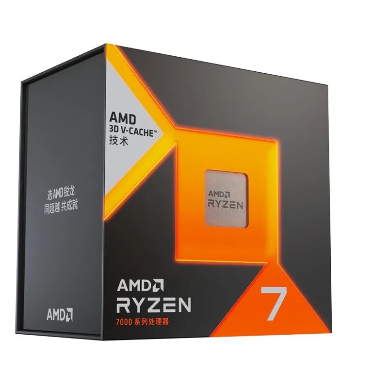 Processadores AMD Ryzen 7 Gaming Desktop com gráficos integrados encaixotados, soquete 7800X3D, CPU AM5, original, novo