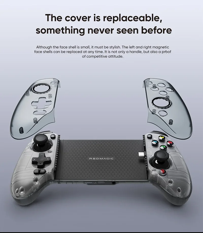 Neues Redmagic Shadow Blade Gamepad 2, schwarz strukturierte weiche Gummigriffe, Typ-C-Telefon-Controller für Red Magic 9 Pro Gamepad Android