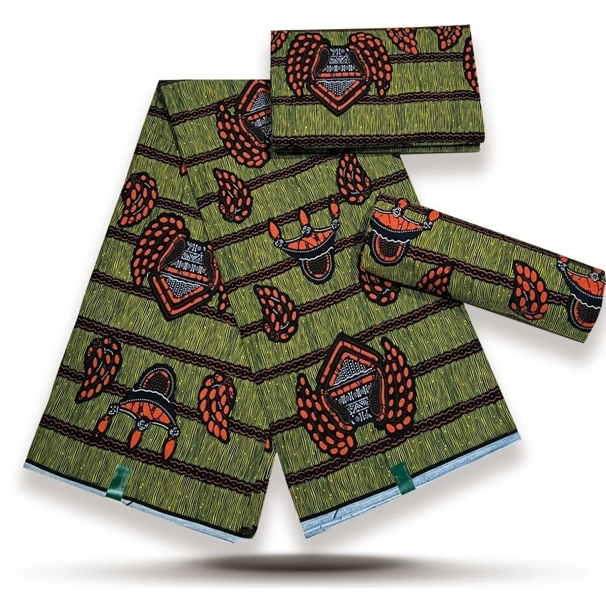 فستان هولندي Loincloth شمع حقيقي Pagne أفريقي سوبر 6 ياردات 100% قطن باتيك دانتيل شمع هولندي حقيقي VL أصلي 2024 شمع جديد #2