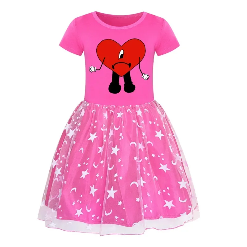 AIAI 2025 أطفال بنات ملابس طفلة Un Verano Sin Ti Bad الأرنب فساتين الكرتون الأطفال الرياضة فستان كاجوال زي ل 3-8 سنوات #6