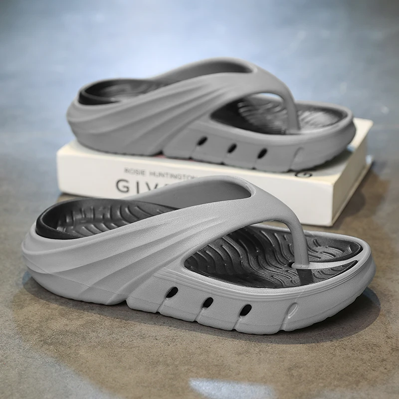 

Summer Men's Flip Flops EVA Soft Comfortable Slides Outdoor Indoor Slippers Men Beach Sandals Mans Non-slip House Male Slippers