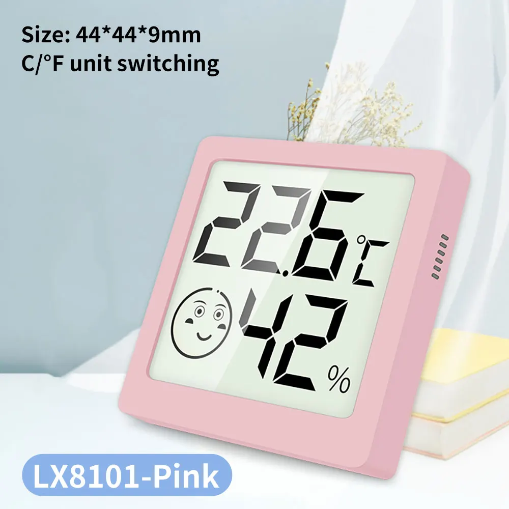 LX8101 LCD Digital Weather Station Electronic Thermometer Hygrometer Internal Outdoor Temperature Humidity Tester Meter Smart Life