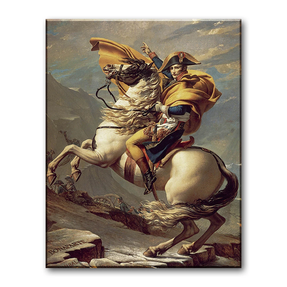 Hallway Decor Classical Napoleon Portrait Oil Painting