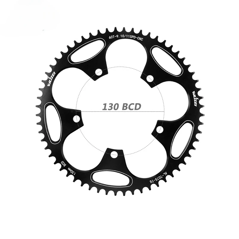 110BCD 130BCD road car positive and negative tooth disc 7075 aluminum alloy 50/52/54/56/58 tooth single disc