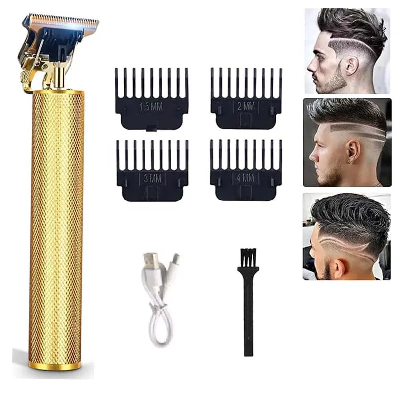 Vintage T9 Cordless Professional Hair Clippers Electric Trimmers For Men Clipper Hair Cutting Machine Shaver Oil Shaving Head