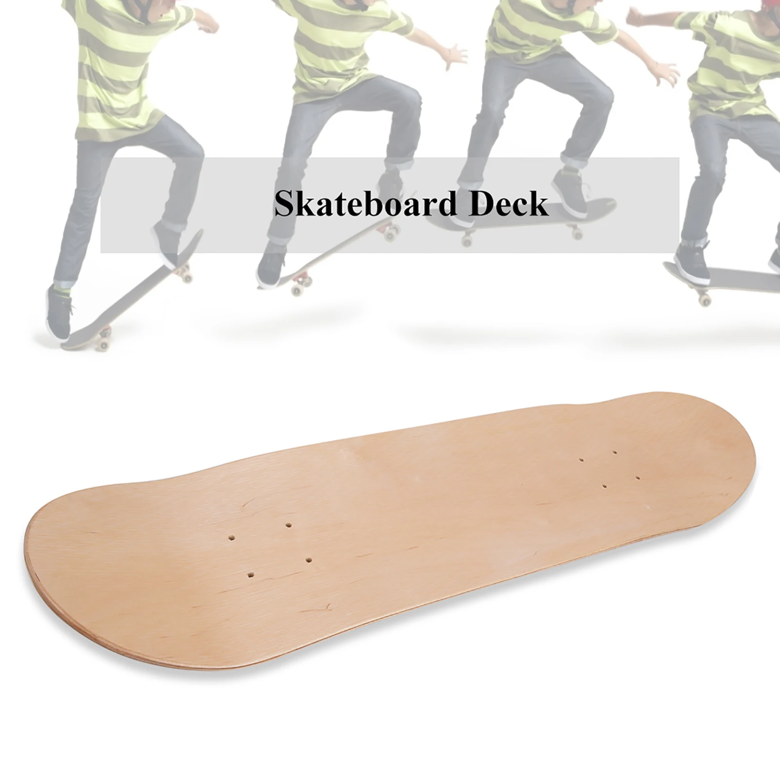 Maple Wood Blank Double-Warped Skateboard Deck Concave Board Accessory for Skate Scooter Maple Skateboard Deck Skate Board Deck