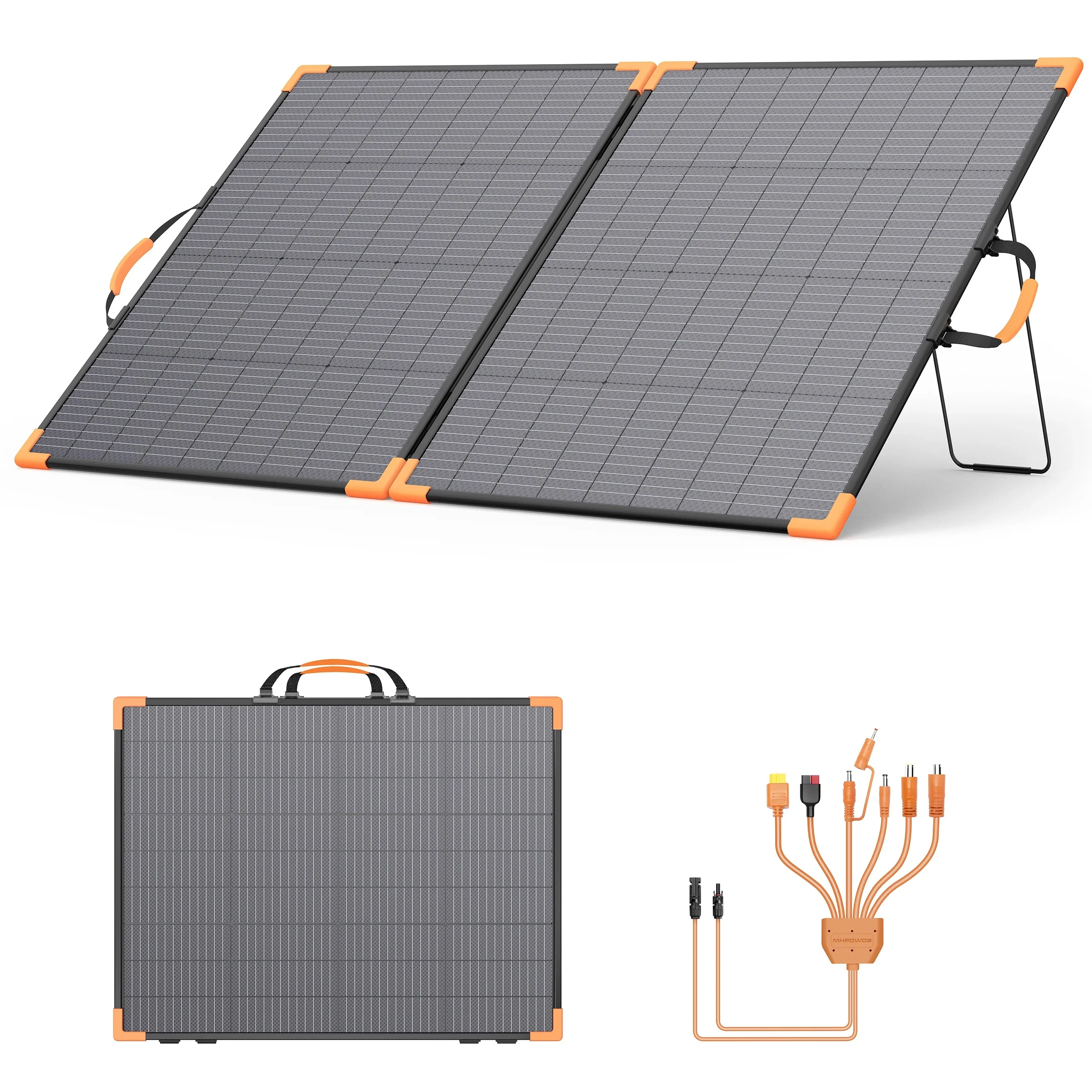 Hot Verkoop Bifacial Zonnepaneel 100 W/200 W/400 W 20 V/40 V Draagbare Opvouwbare Zonnelader Voor Generator Camping RV Boot Emergency Alo