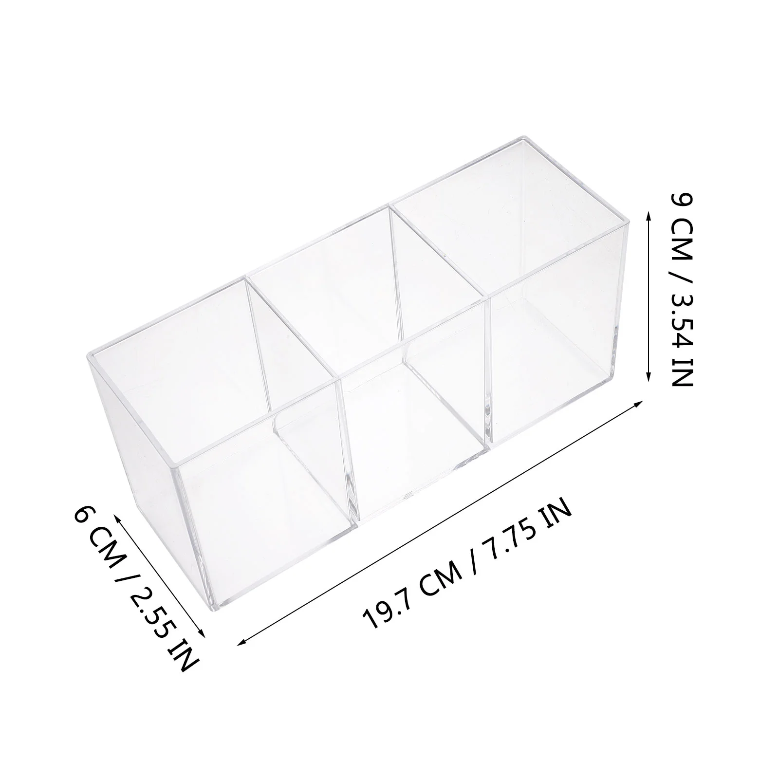 Acryl Opbergbuis Make-Up Borstel Organizer Houder Container Voor Briefpapier Pen Reisbureau