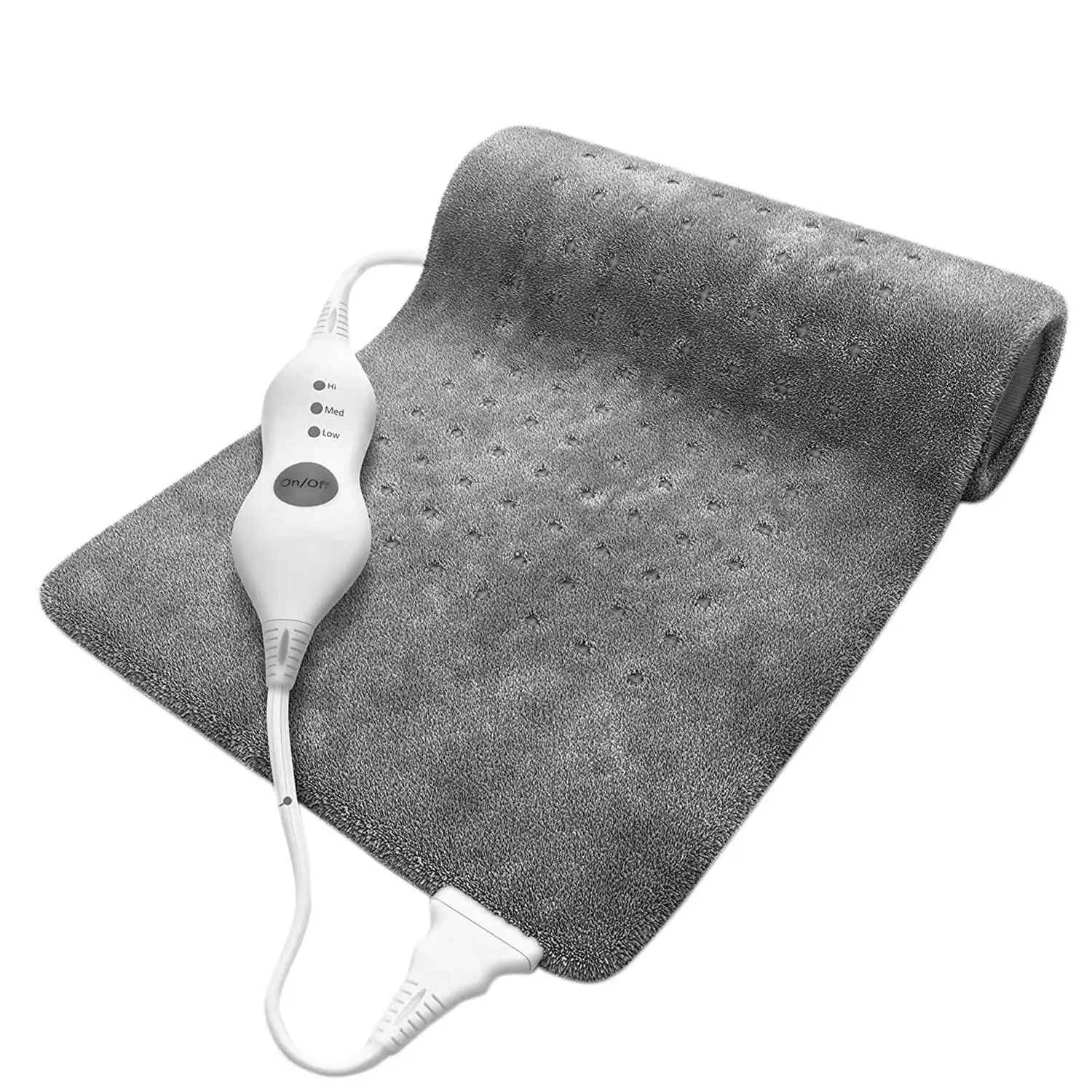 Extra Large Electric Heating Pad for Back Pain and Cramps Relief 12X24 Inch -Soft Heat for Moist & Dry Therapy EU Plug