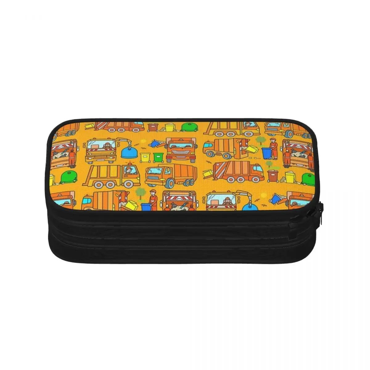 Garbage Truck Design Trashtrucks Rubbish Collection Vehicles Pencil Cases Big Capacity Pen Bags Pen Box Pencil Pouch Boys Girls