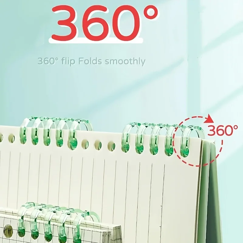 5/10 Pcs 5 Holes Circles Ring Binding Ring for Loose-leaf Notebook Binder Album Scrapbook Paper Files Spiral Binding Clips