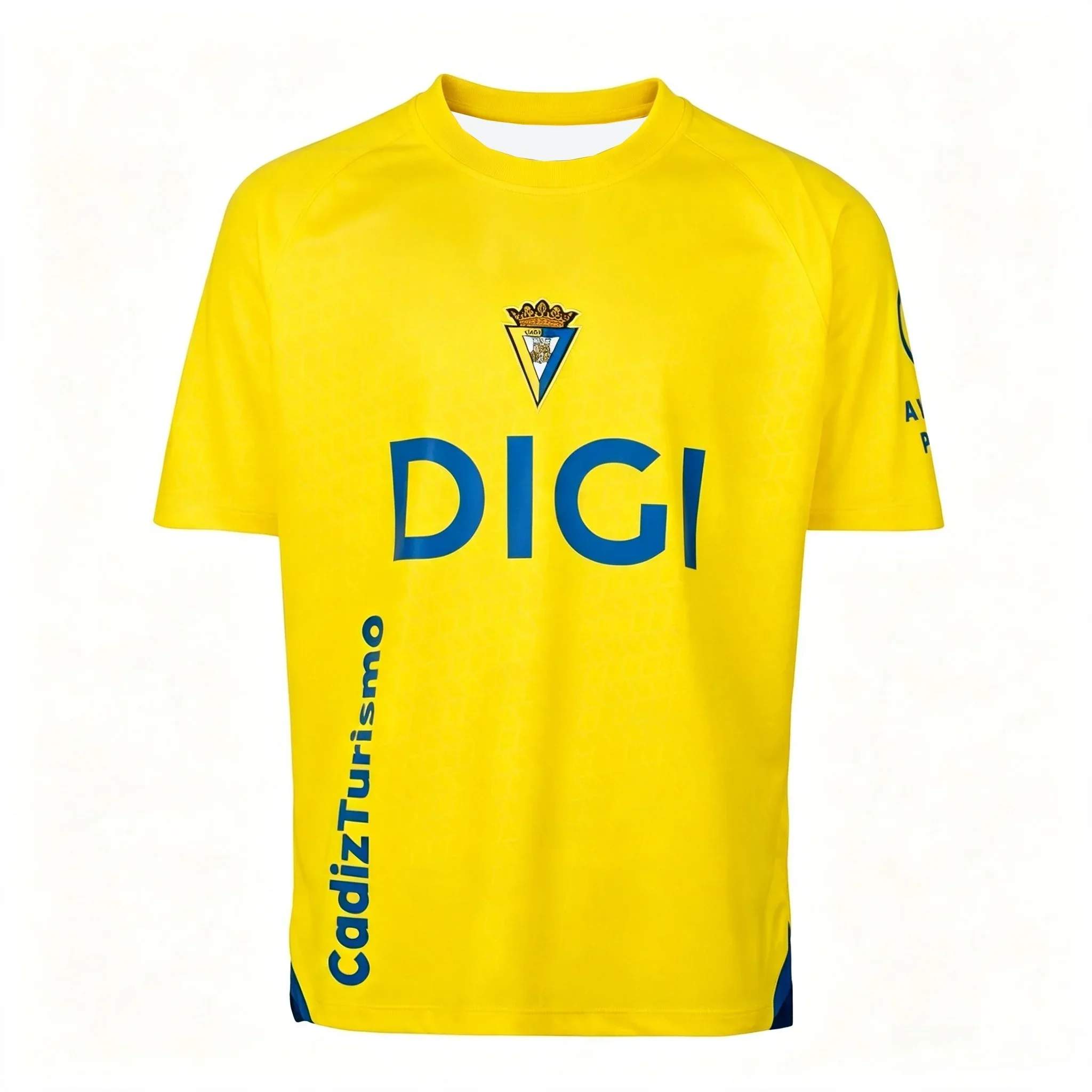 2026 Cádiz 3D Print Football Jersey Men Women Summer Sports Oversize T-shirt Breathable Quick Drying Streetwear Clothing