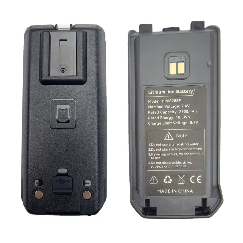 High Capacity Walkie Talkie Rechargeable Battery 2500mAh/3000mAh for Quansheng TK11-5 TK11(8) Replacement Battery + Type-C