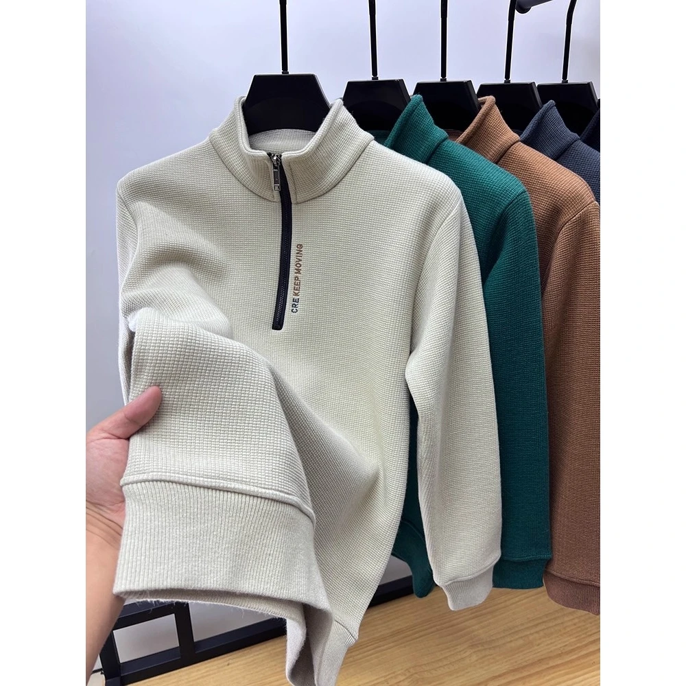 

Мужская толстовка с капюшоном на подкладке Fce на молнии, теплый базовый слой, молодежная зимняя одежда, дышащая конструкция на молнии