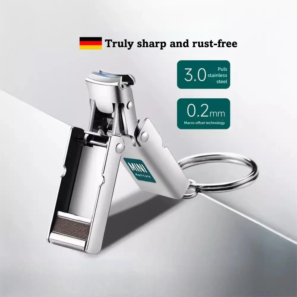 

1pcs Nail Clippers Collapsible Portable Travel Fingernail Nail Scissors Cutter Stainless Steel Manicure Tools Pedicure tools