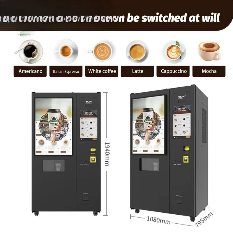 

Fresh Grind Bean to Cup Coffee Vending Machine Commercial Self Service System