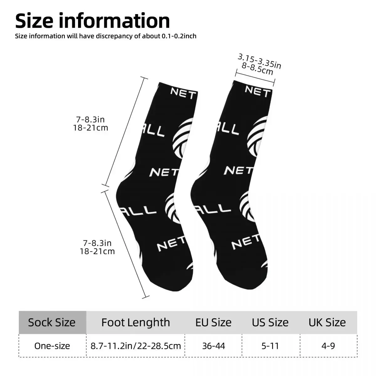 Tessellation Netball Pattern Men's Socks Vintage Harajuku Street Style Novelty Seamless Crew Sock